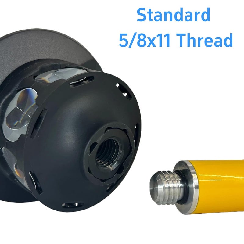 Comadsvey Store 360 Degree Reflective Prism Compatible with Trimble Total Station with 10cm Extending Pole and Storage Bag, 360° Total Station Prism 360° Total Station Prism Reflector - Image 4